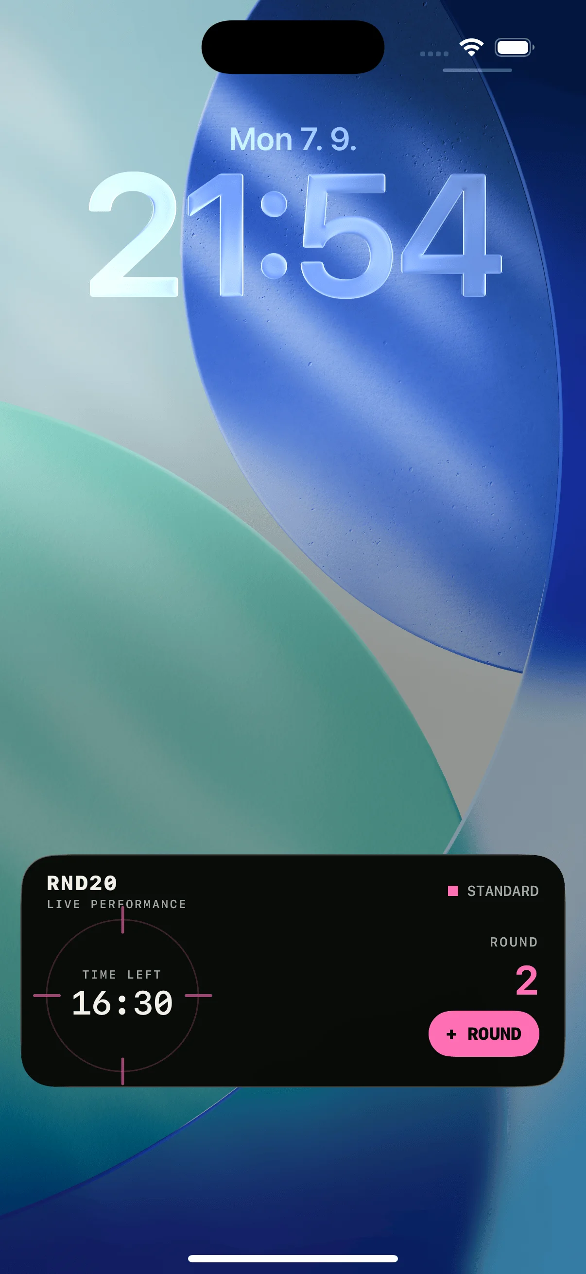 RND20 Live Activity na Lock Screen